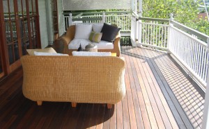 Stylish timber deck   